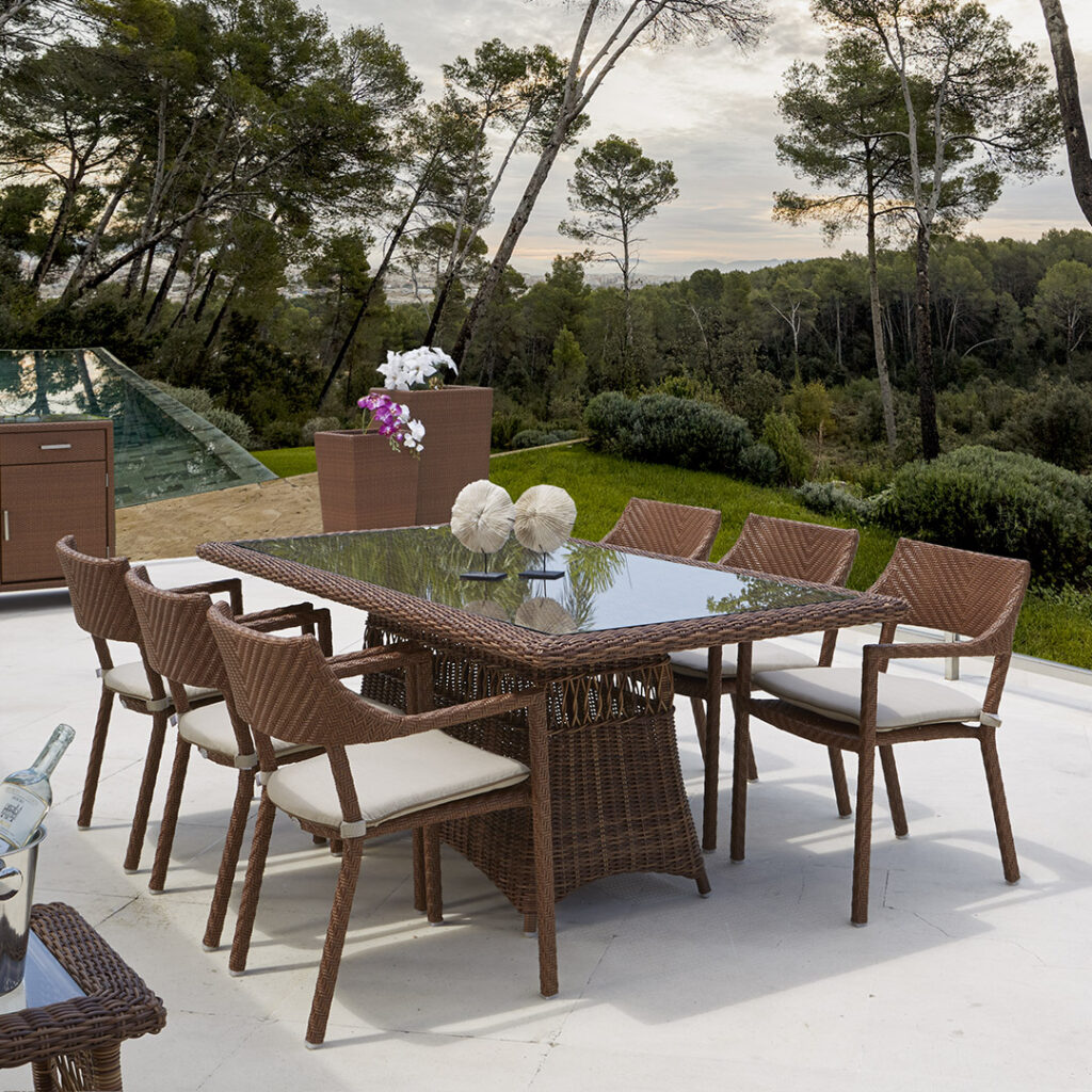 22550.20 EBONY Skyline DINING TABLE RED PULUT OMEGA 6 mm 06