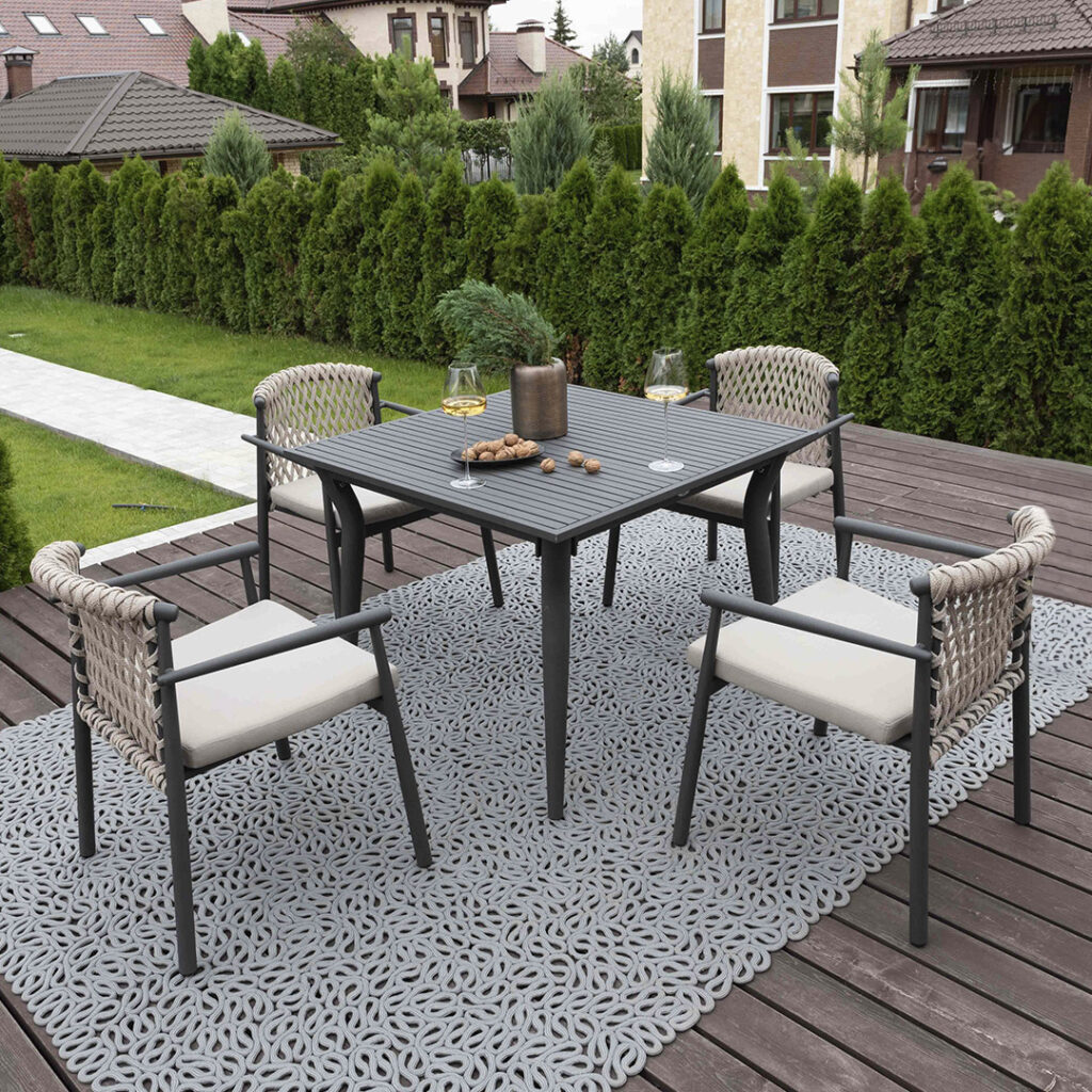 23694 LOTUS Skyline Design DINING ARMCHAIR ATMOSPHERE PALM strap 16X5 mm 06