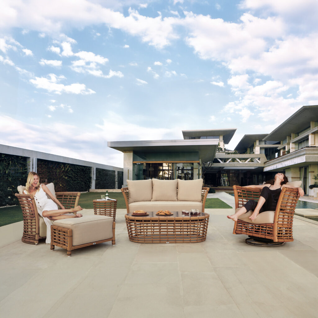 23766 OTTOMAN VILLA NATURAL RATTAN MUSHROOM Skyline Design 04