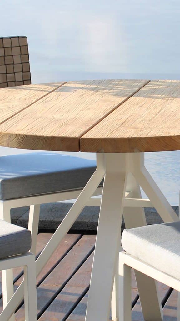 23871.01-Round-Dining-Table-Alaska-White-Matte-Skyline-Design-4