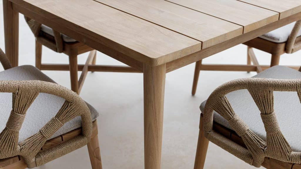 24100_Square_Dining table Krabi_Natural Teak_Skyline Design_2